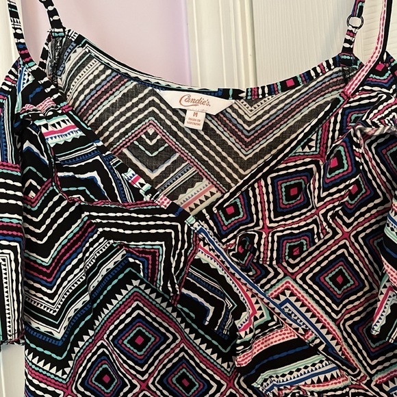 Juniors open shoulder dress elastic waist sweetheart neck - Size M - Picture 8 of 8